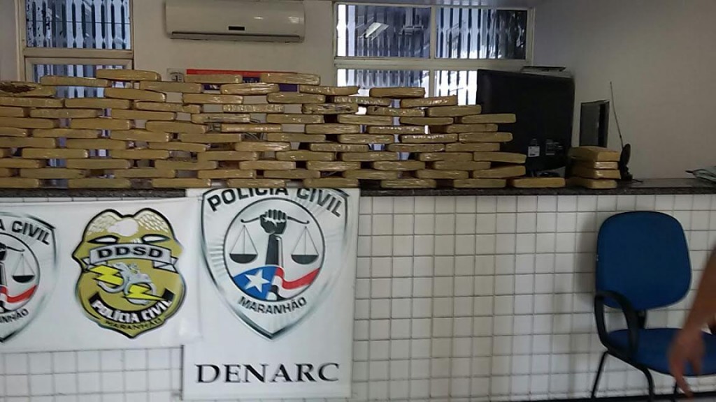 Polícia intercepta 100 kg de maconha, vinda do Paraguai, na BR 135