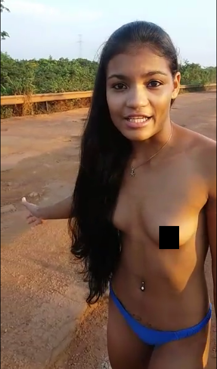 ‘Pelada’, garota diz que vai mostrar tudo que está de errado em Mato Grosso