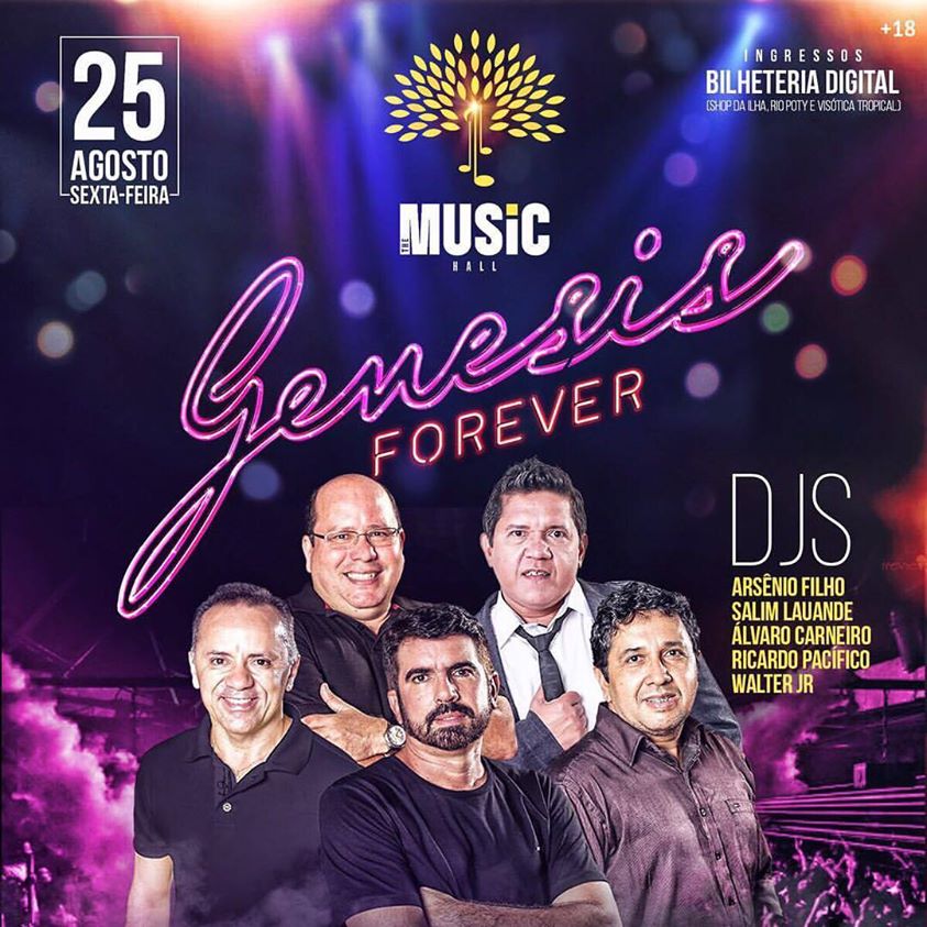 Vem aí “Genesis Forever” dia 25 de Agosto na The Music Hall   