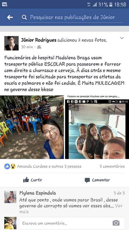 NINA RODRIGUES – Prefeito libera transporte escolar para funcionários da saúde farrearem