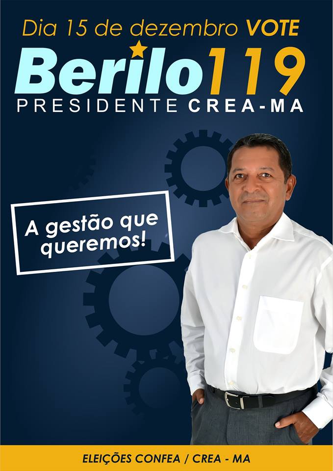 CREA-MA – Nome de Berilo é o mais cotado para vencer eleições