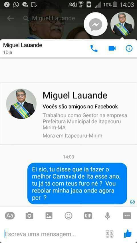 DIARREIA ADMINISTRATIVA – Miguel Lauande mata Carnaval de Itapecuru
