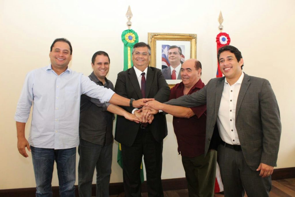 Astro de Ogum, Osmar Filho, Edivaldo Holanda  Junior e Weverton Rocha reúnem com governador