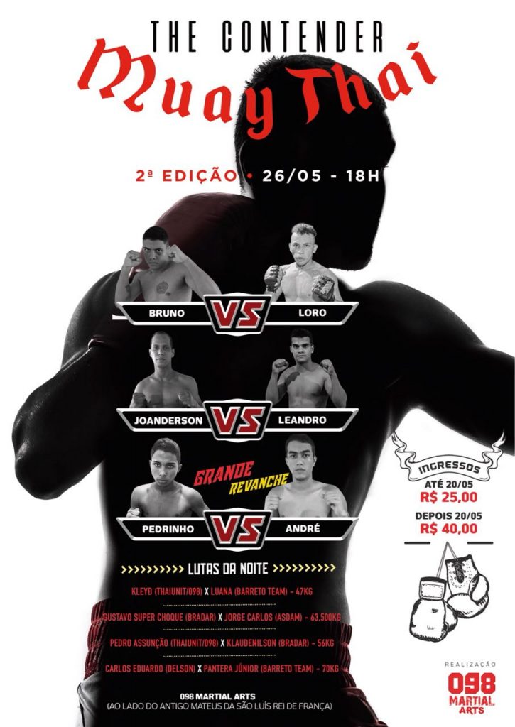 O maior campeonato de Muay Thai de São Luís está de volta – THE CONTENDER Muay Thai SLZ II