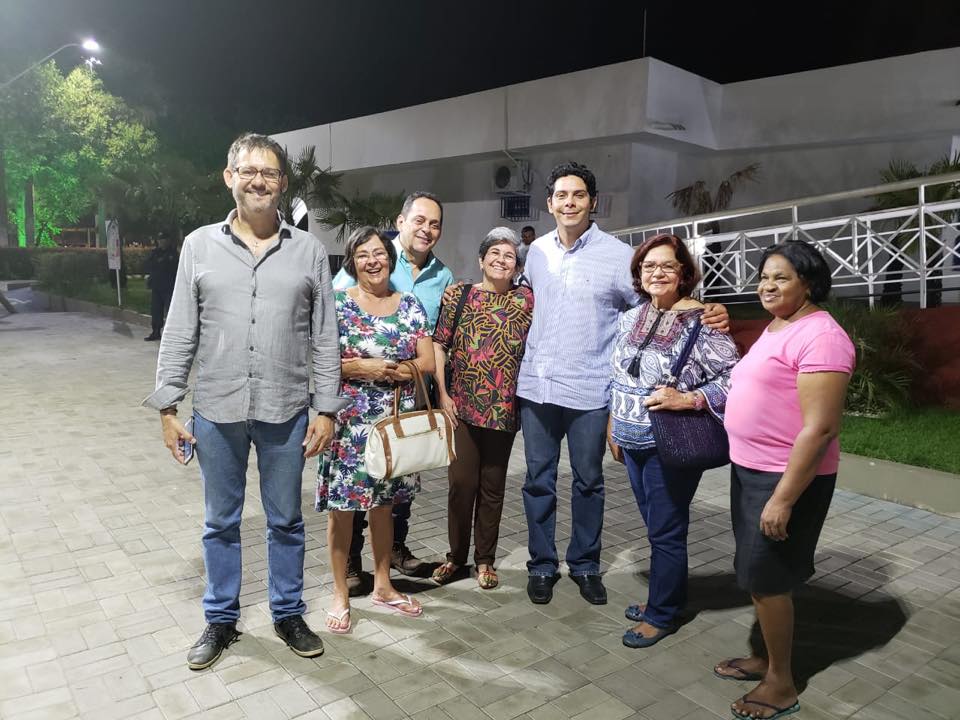 Paulo Marinho Jr recebe a visita de Gardênia Gonçalves e Gardeninha Castelo em Caxias
