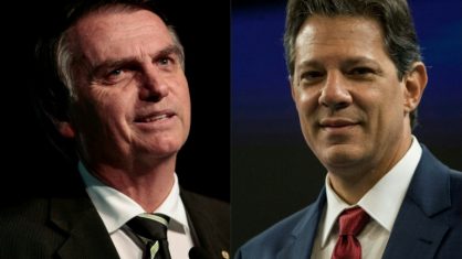 Datafolha: Bolsonaro lidera com 56% e Haddad tem 44%; diferença cai 6 pontos