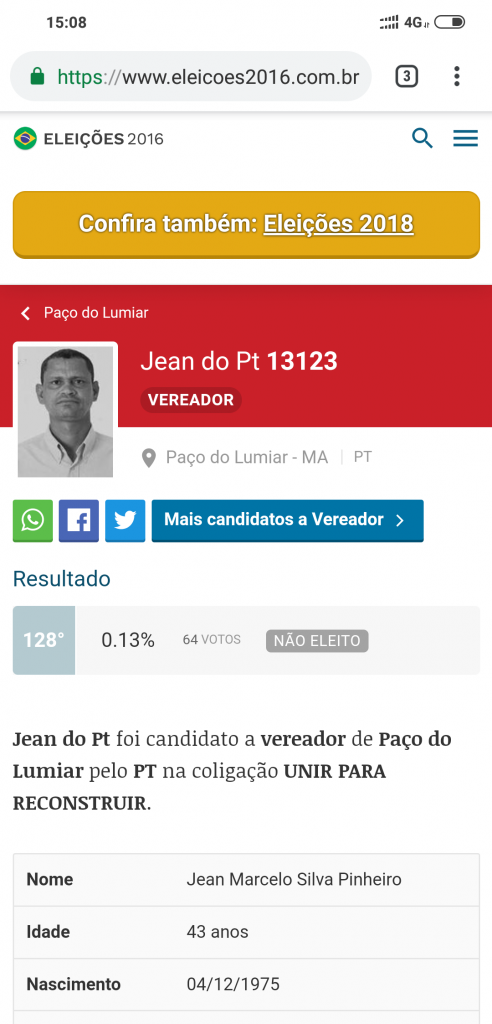 VIROU BAGUNÇA – Jean do PT lança pré-candidatura a prefeito de Paço do Lumiar