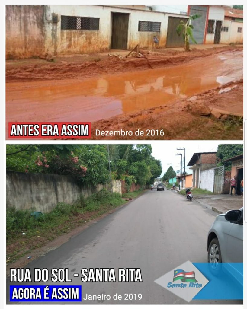 MODELO DE GESTÃO – Veja o antes e depois de Santa Rita e Bacabeira