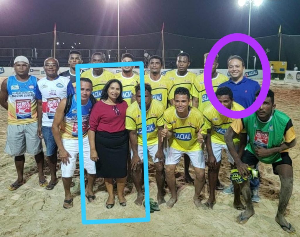 PAÇO DO LUMIAR – Paula da Pindoba desdenha de foto tirada com time de Beach Soccer: “Não significa nada”