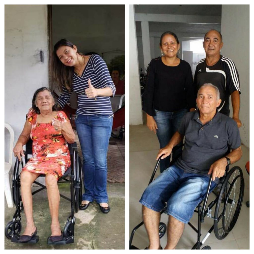 Hilton e Fernanda Gonçalo já doaram quase 100 cadeiras de rodas