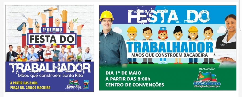 Prefeituras de Santa Rita e Bacabeira anunciam Festa do Trabalhador
