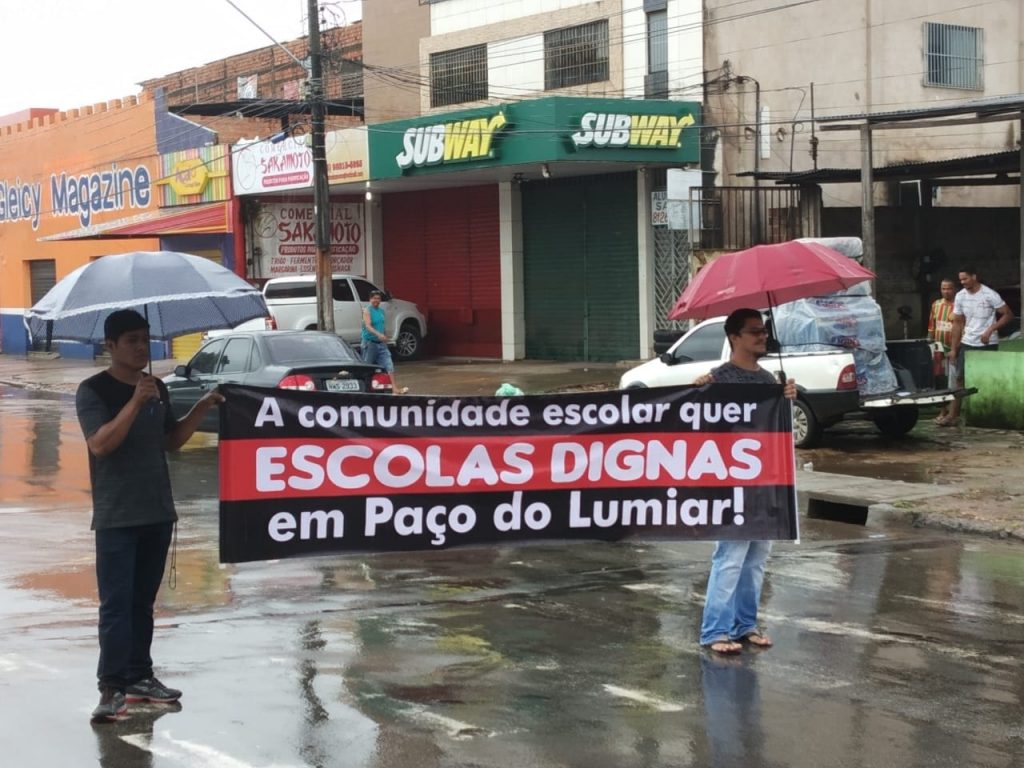 PAÇO DO LUMIAR – Professores fazem manifestação nesse 1º de maio, Dia do Trabalhador