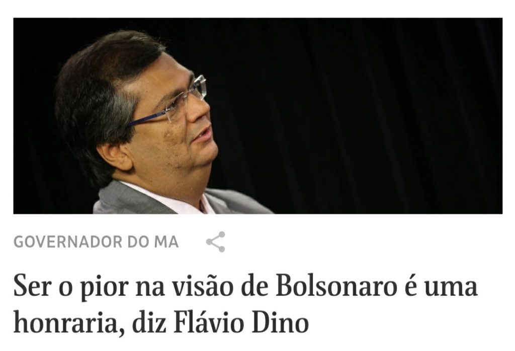 ELEIÇÕES 2022 – Bolsonaro projeta Dino no plano nacional