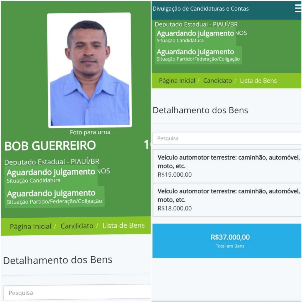 Bob Guerreiro registra candidatura a deputado estadual e declara R$ 37 mil em bens