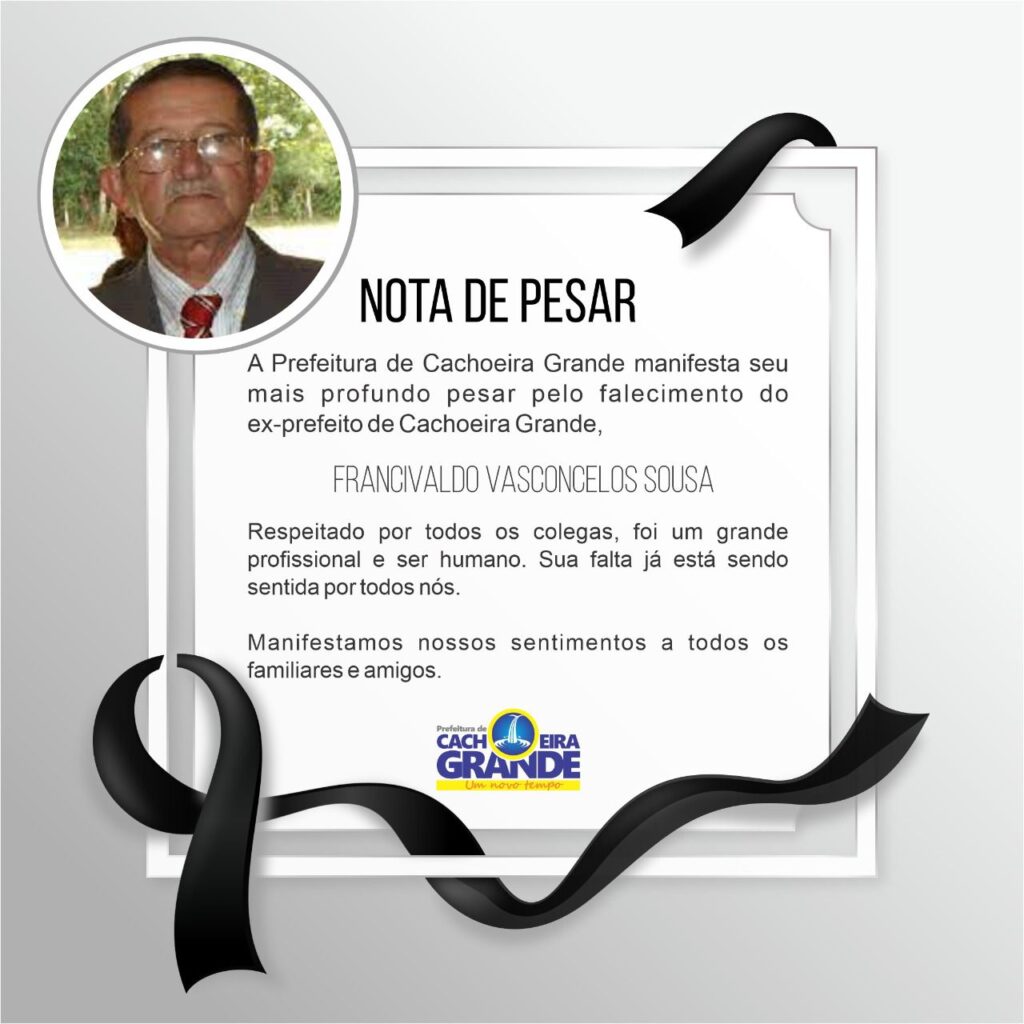 Luto: morre ex-prefeito de Cachoeira Grande