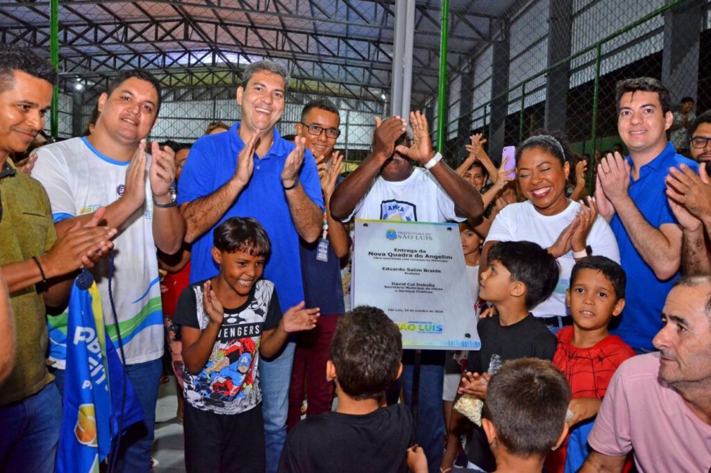 São Luís ganha nova quadra poliesportiva no Angelim, a maior da gestão Braide